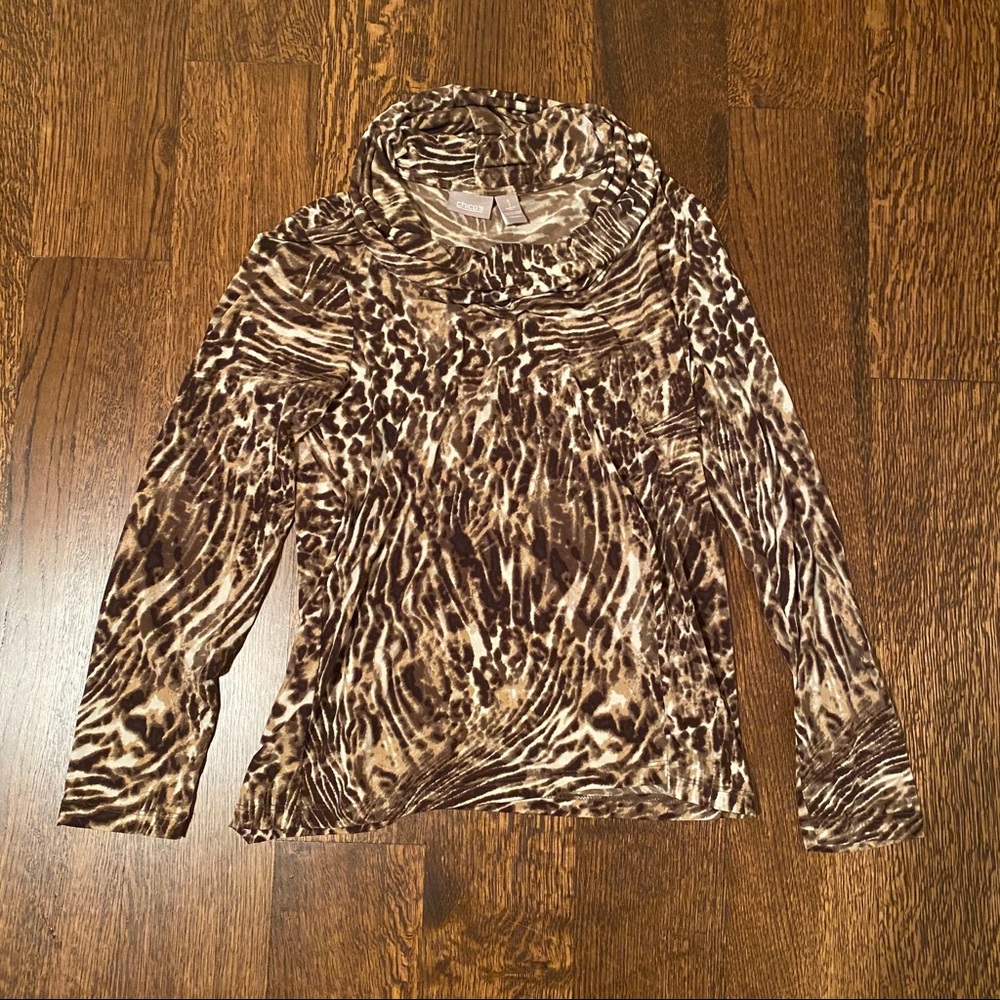 Chico’s Animal-print Turtleneck
